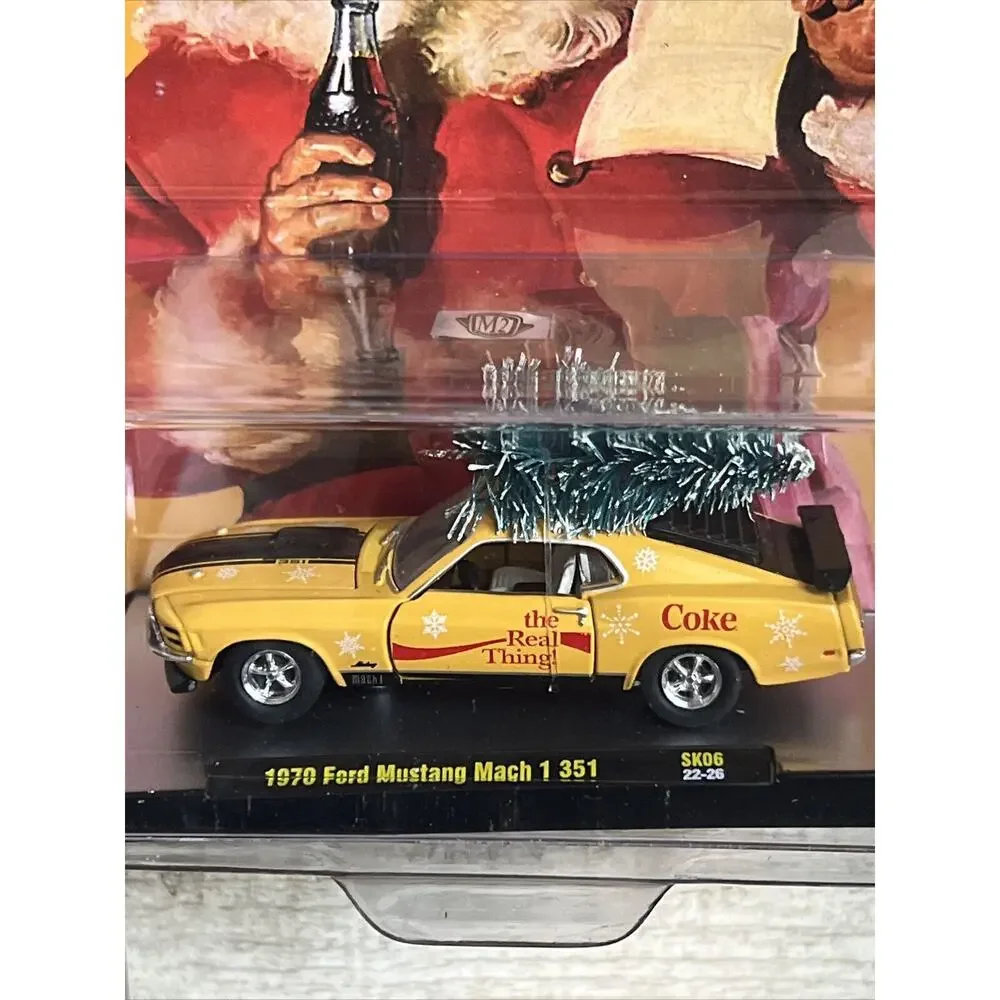 2022 M2 1970 Ford Mustang‎ 351 Mach 1 Coca-Cola Santa Claus SK06 22-26